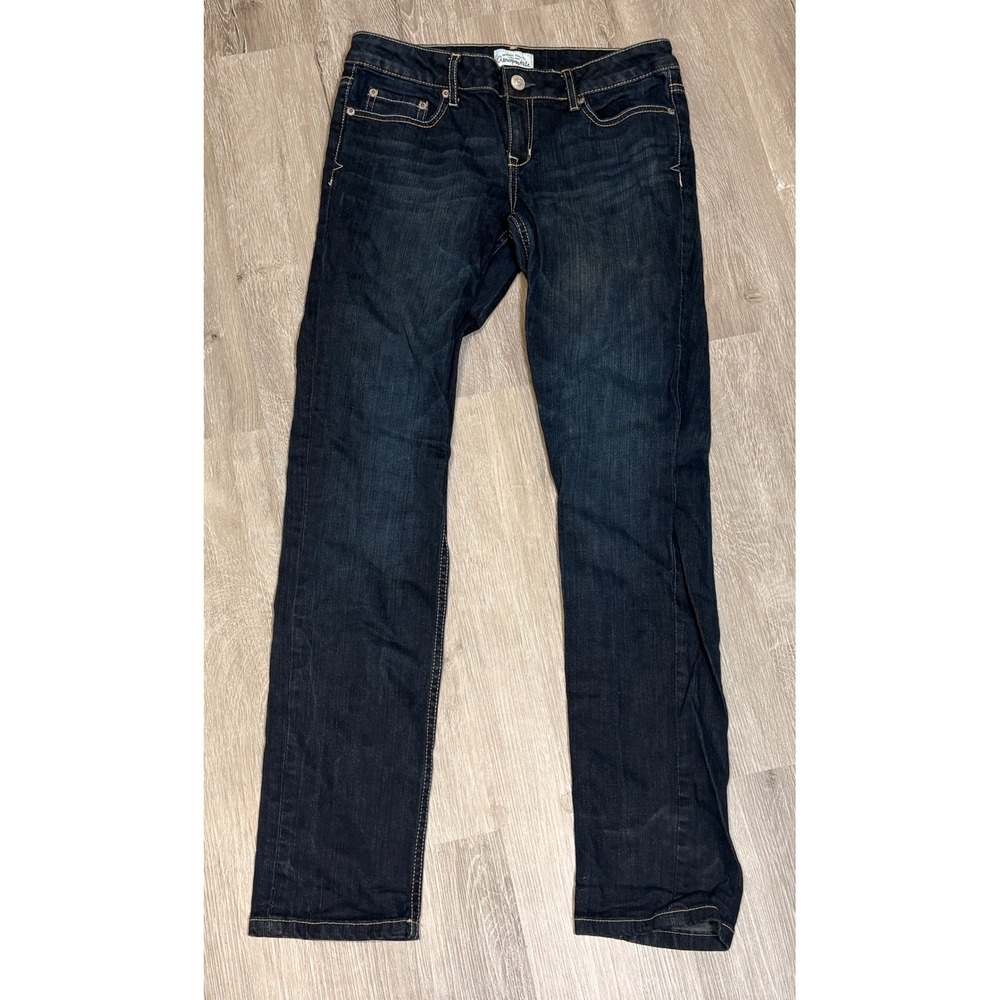 Aeropostale‎ Bayla Skinny Jeans Womens 7/8 Regular Dark Wash Denim Blue Pants
